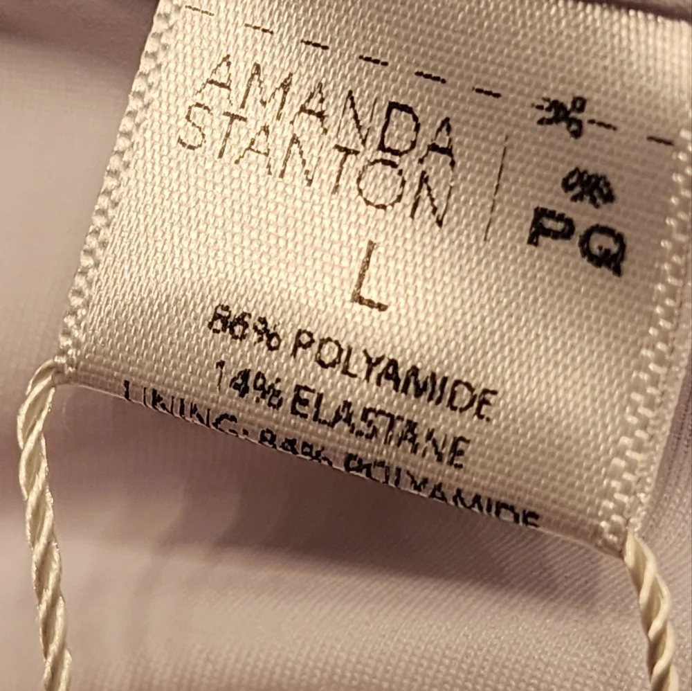 PQ X Amanda Stanton Sail White Remi Ruched Bandeau Size Large